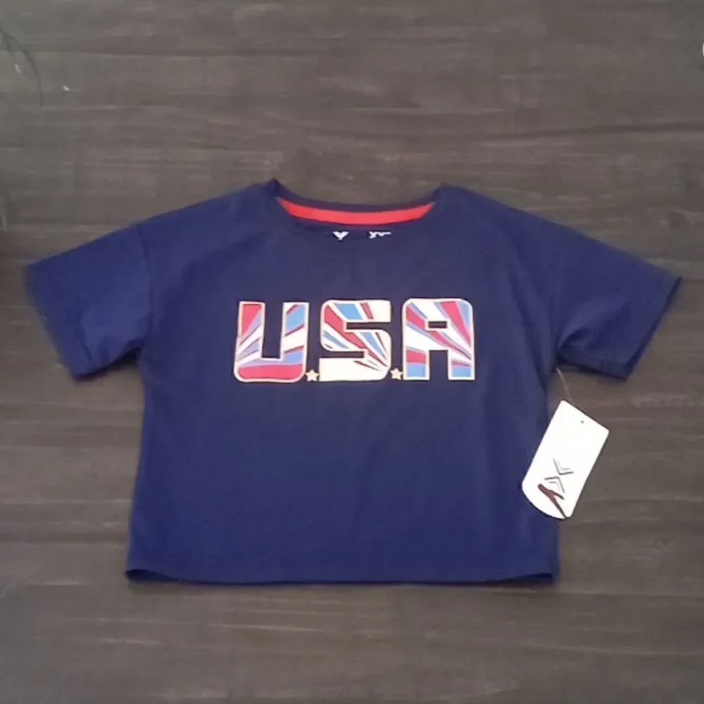 Girls 45 extra extra small 45 crop t-shirt